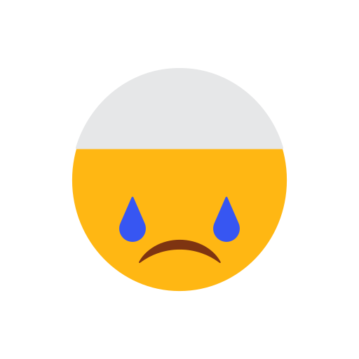 Cap, crying face, emoji, face, islam, muslim icon